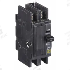 SQUARE D Miniature Circuit Breaker: 50 A, 120/240V AC, Single Phase, 22kA at 120/240V AC, 2 Poles (MPN QOU250VH). Key specifications — Phase: Single; Amps: 50 A; AC Voltage Rating: 120/240V AC; Max. AIR Rating: 22kA at 120/240V AC; For Use With: Heating; Brand: SQUARE D.