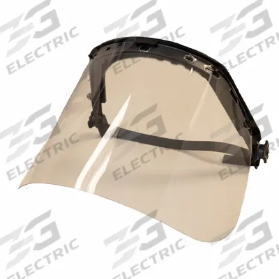 BULLARD Face Shield: Uncoated, Dielectric, Neoprene, Clear, Acetate Visor Material - Bullard Face Shield Assemblies for Hard Hats