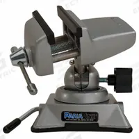 PANAVISE Multi-Angle Vise: Light Duty, 2 1/2 in Jaw Face Wd, 2 1/4 in Max Jaw Opening, Smooth (MPN 381). Key specifications — attr663938: PANAVISE; attr669112: Vacuum.
