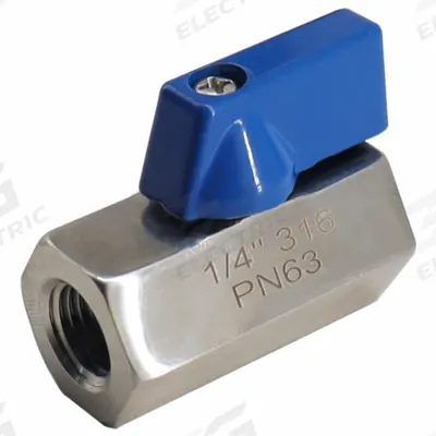 APPROVED VENDOR Manual Two-Way Ball Valve: 1 in, 316 Stainless Steel, Straight Valve Body - Mini Stainless Steel Ball Valves