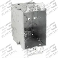 RACO Electrical Box: Steel, Steel Material & Nominal Size, 1 Gangs, 2 3/4 in Box Dp, 2 1/8 in Box Wd (MPN 567). Key specifications — Brand: RACO; Bracket Style: Without Bracket; Clamp Style: KO.