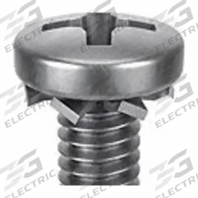 SEMS Screw: External Tooth, M4x0.70 Thread Size, 10 mm Lg, Stainless Steel, Passivated - Machine Screws with External Tooth Lock Washers