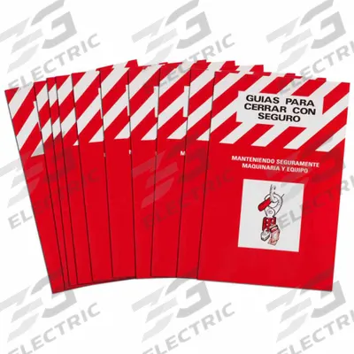 BRADY Reference Material: Lockout Safety Training Booklet (Spanish), 10 Users Supported - Lockout Tagout Safety Training