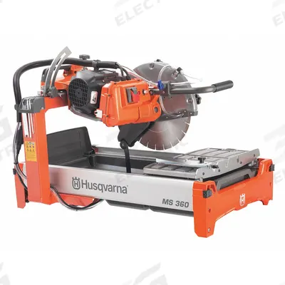HUSQVARNA Masonry Saw: 14 in Blade Dia., Wet, 5 in Max. Cutting Dp, 0.5 V AC Volt - Benchtop & Floor Standing Masonry Saws