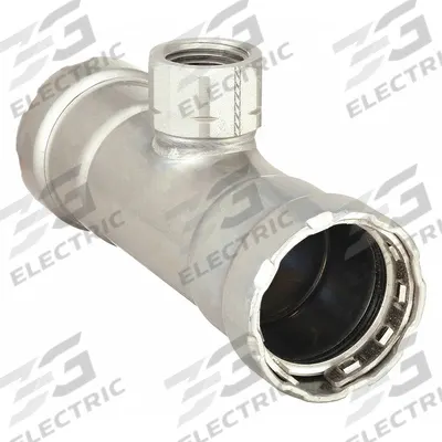 VIEGA MEGAPRESS Crimp Tee Fitting: 2 in Pipe x 2 in Pipe x 1 in Pipe Size, Steel - Steel Press Pipe Fittings