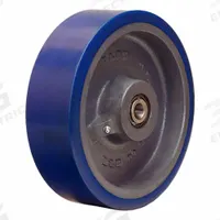 HAMILTON Caster Wheel: 10 in Wheel Dia., 3 in Wheel Wd, Polyurethane, 3,240 lb Load Rating, Blue (MPN W-1031-EGB-3/4). Key specifications — Brand: HAMILTON; Tread Shape: Ergo-Glide; Wheel/Tread Color: Blue.