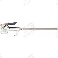 GUARDAIR Air Gun: Thumb-Lever Grip, Cast Zinc, 1/4 in Female NPT, 1 Nozzle(s), Straight, Focused (MPN 970003S). Key specifications — attr1328526: Cast Zinc; attr1328500: Extension and Nozzle; attr1328508: GUARDAIR; attr1328515: No; attr1328533: Yes.