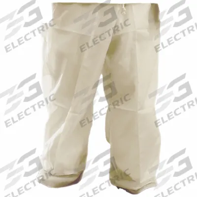 TRIMACO: ( 43 in x 34 in ), White, Polyester, Pull Over - Men's Work Pants