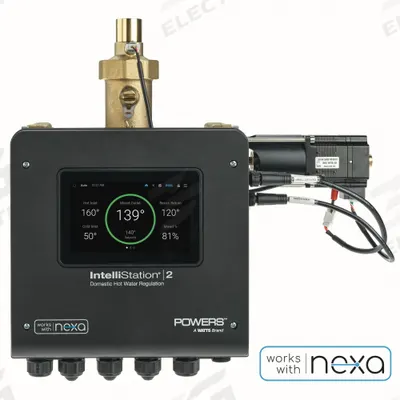 Watts Valve: 3/4 in Inlet Connection Size, 1 in Outlet Connection Size, Press x Press - Digital Mixing Valves