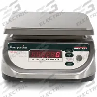 RICE LAKE WEIGHING SYSTEMS Food Scale: 7 7/8 in Weighing Surface Dp, 9 3/8 in Weighing Surface Wd (MPN RLP-60S). Key specifications — Readability: 10 g/0.02 lb/0.2 oz; Brand: RICE LAKE WEIGHING SYSTEMS; IP Rating: IP68.