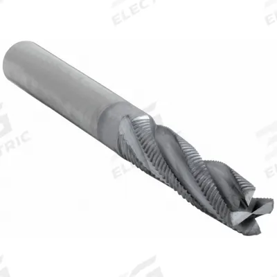 WIDIA HANITA Roughing End Mill: Carbide, TiCN Coated, 4 Flute, Fine Pitch, 5/16" Mill Dia - Corner-Chamfer Carbide Roughing End Mills for Steel & Cast Iron