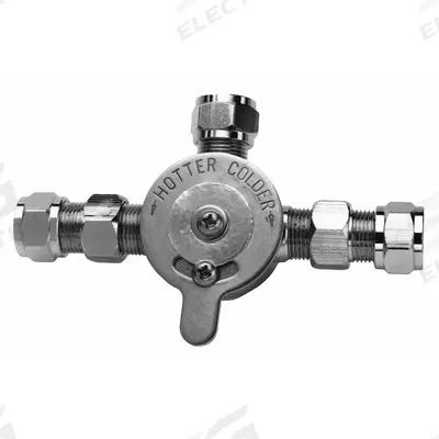 SANI-LAV Mixing Valve: Use with Hot/Cold Water, Brass - Faucet Mixing Valves