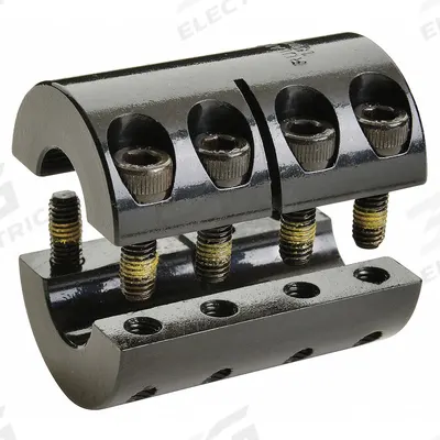 RULAND MANUFACTURING Rigid Shaft Coupling: 12 mm Bore Dia 1, 12 mm Bore Dia 2 - Two-Piece Rigid Shaft Couplings