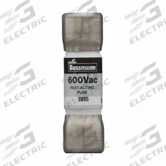 BUSSMANN Fuse: BBS Series, Midget, Fast-Acting, 1.6 A, 600 V AC, 13/32 in x 1 3/8 in, Non-Indicating (MPN BBS-1-6/10). Key specifications — attr1287209: BBS; attr211192: BUSSMANN.