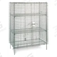 Stationary Security Unit: 60 in Overall Lg, 24 in Overall Wd, 5 5/8 ft Overall Ht, 0 Compartments (MPN GRJSEC56). Key specifications — Brand: INSTOCK; Product Type: Stationary Security Cart; Includes: Top and Bottom Shelves; Cart Material: Steel.