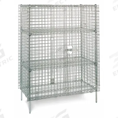 INSTOCK Stationary Security Unit: 60 in Overall Lg, 24 in Overall Wd, 5 5/8 ft Overall Ht - Lab Carts