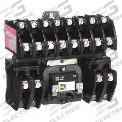 SQUARE D Lighting Magnetic Contactor: 12 Poles, 277V AC, 30 A, Electrically Held (MPN 8903LO1200V04). Key specifications — attr948947: SQUARE D.