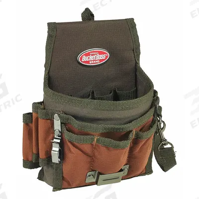 BUCKET BOSS Tool Pouch: For 2 in Belt Wd - Max, 9 Pockets - Polyester Tool Pouches