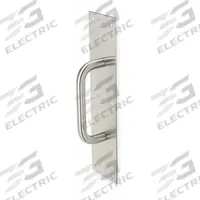 ROCKWOOD Door Pull Plate: 4 in Wd, 16 in Ht, Aluminum (MPN 102 X 70C.28). Key specifications — Material: Aluminum; Operation Type: Hand Pull; Properties: Tear-Resistant; Brand: ROCKWOOD.