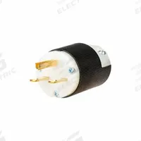 HUBBELL Straight Blade Plug: 6-15P, 250V AC, 15 A, 2 Pole, 3 Blade, Black/White (MPN HBL5666CST)
