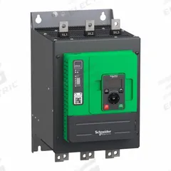 SCHNEIDER Soft Start: 208-690V AC, 140 A Output Current, No Bypass, IP20, 60/50 Hz, Three Phase (MPN ATS480C14Y). Key specifications — Control Voltage: 110-230V AC; Manufacturer Part Number: ATS480C14Y.