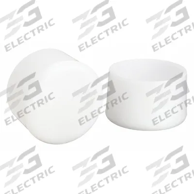 APPROVED VENDOR Furniture Protective Leg Tips: Plastic, Round, White, 1 1/8 in Overall Dia - Chair Leg Tips & Caps