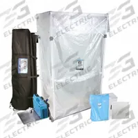 MINTIE TECHNOLOGIES Particle Containment Kit: 32 in Overall Wd, 60 in Overall Lg, 120 in Overall Ht (MPN ICRA-DE4). Key specifications — attr1058165: MINTIE TECHNOLOGIES; attr1058164: ICRA-DE4; attr1058192: ECU4 Frame; attr1058207: Particle Containment Unit.
