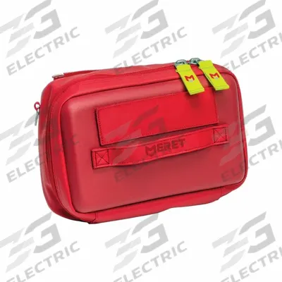 MERET USA Fill Pack: 10 1/4 in L x 6 1/4 in W x 3 3/4 in D, Tarpaulin, Red - Medical Pouches