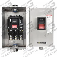 SQUARE D Manual Motor Starter: Non-Reversing, 3 Poles, 27 A, NEMA Size M-1, Thermal Protection, SQR1 (MPN 2510MCW13). Key specifications — Maximum Voltage Rating: 600V AC; Brand: SQUARE D; Thermal Units Required: 3 (Not Included).