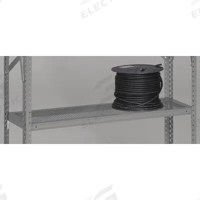 TENNSCO Shelf: 36 in Overall Wd, 18 in Overall Dp, Ventilated Shelf, 22 ga - Vented Steel Shelves for Standard Metal Shelving