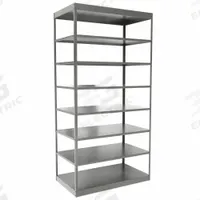 HALLOWELL Metal Shelving: Standalone, Heavy-Duty, 48 in x 24 in, 84 in Overall Ht, 8 Shelves (MPN DT5713-24HG). Key specifications — Frame Material: Steel; Shelving Material: Steel; Assembled: Unassembled; Color: Gray; Brand: HALLOWELL.