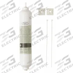 WHIRLPOOL Inline Water Filter: 5 micron, 0.5 gpm (MPN 4378411RB). Key specifications — Product Type: Inline Water Filter; Brand: WHIRLPOOL; Reduces: Rust.