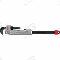 MILWAUKEE Pipe Wrench: Aluminum, 2 1/2 in Jaw Capacity, Serrated, 11 in_18 in_24 in Overall Lg (MPN 48-22-7318). Key specifications — attr309808: Ergonomic; attr309815: Aluminum; attr324941: MILWAUKEE.