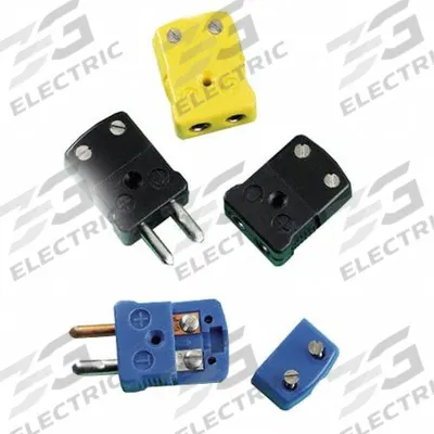 OMEGA Temperature Probe Connectors & Adapters: Plug, For Type K Thermocouple Type - Thermocouple Plugs