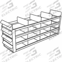 Freezer Sliding Tray Rack: 22 in Overall Lg, 5 1/2 in Overall Wd, Stainless Steel, Slide Out Trays (MPN RFS442A). Key specifications — Includes: Slide Out Trays; Material: Stainless Steel; Product Type: Freezer Sliding Tray Rack; Brand: ARGOS TECHNOLOGIES.