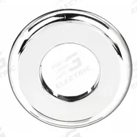 DEARBORN BRASS Split Flange: Plastic, Chrome-Plated, 1 1/4 in Fits Pipe Size, Threaded (MPN 5354P). Key specifications — Finish: Chrome-Plated; Brand: DEARBORN BRASS; Connection Type: Threaded; Material: Plastic; Color: Silver.