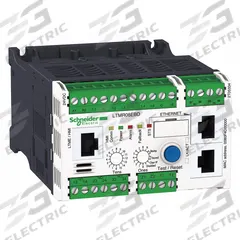 SCHNEIDER ELECTRIC Motor Management System: 100-240V AC Control, 0.4 A – 8 A, Modbus Protocol (MPN LTMR08MFM). Key specifications — Brand: SCHNEIDER ELECTRIC.