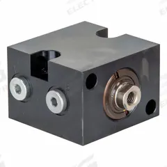 ENERPAC Block Hydraulic Cylinder: Double Acting, 3,800 lbf Nominal Capacity, 79/100 in Stroke Lg (MPN CDB18202). Key specifications — attr95641: Double Acting; attr95644: 0.45 sq in (Retract); 0.76 sq in (Advance); attr98894: ENERPAC; attr1099770: Horizontal.