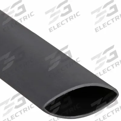 APPROVED VENDOR Heat Shrink Tubing: 0.35 in I.D. Before Shrinking, 48 in Lg, Black, 3:1 - Standard Heat Shrink Tubing