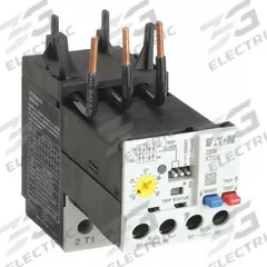 EATON Overload Relay: Electronic Protection, 3 Poles, 1NO/1NC, Phase Loss Sensitivity, Frame Size C (MPN XTOE045CCS). Key specifications — Brand: EATON; Auxiliary Contact Form: 1NO/1NC; Compatible Contactor Series: XT Mini Contactors; Frame Size: C; Phase Loss Sensitivity: Yes; Thermal Units Required: Not Applicable to Electronic Type Overload Relays; Compatible Contactors: Frame Size C.