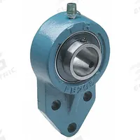 TRITAN 3 Bolt Flange Bearing: Radial Ball, 1 in Bore, Cast Iron, Set Screws, 4 3/4 in Lg (MPN UCFB205-16A). Key specifications — Bore Type: Cylindrical; Brand: TRITAN; Lubricant Material: NLGI #2 Equivalent; Mounting Bolt Size: 5/16 in; System of Measurement: Inch.