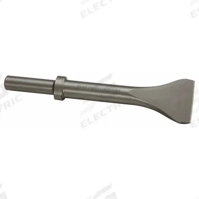 WESTWARD Chisel: 0.68 in Shank Size, Round, Oval, 2 in Chisel Tip Wd - Flat Chisels for Chipping Hammers