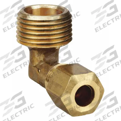 APPROVED VENDOR Compression Fitting Elbow: 7/8 in OD x 3/4 in Pipe Fitting Size - Low-Lead Standard Sleeve Brass Compression Fitting