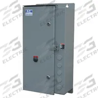 EATON NEMA Magnetic Motor Starter: Non-Reversing, 3 Poles, NEMA Size 5, 270 A, 24V AC Coil (MPN ECN0552TAA-R63/G). Key specifications — attr211388: EATON; attr951451: 1NO/1NC; attr951453: 24V AC; attr951489: Three; attr984425: 1NO/1NC; attr984429: Pilot Light; attr997361: None (Not Applicable to Electronic Overloads).