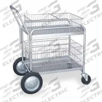 APPROVED VENDOR Mail Cart: 200 lb Load Capacity, 30 in L x 23 in W x 38 in H, Polyurethane (MPN 1ECJ7). Key specifications — For Folder Size: Letter; Brand: APPROVED VENDOR.