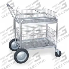 APPROVED VENDOR Mail Cart: 200 lb Load Capacity, 30 in L x 23 in W x 38 in H, Polyurethane (MPN 1ECJ7). Key specifications — For Folder Size: Letter; Brand: APPROVED VENDOR.