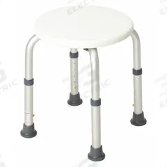 HEALTHSMART Shower Stool: Aluminum/Polystyrene, 12 1/2 in Max. Seat Wd, 225 lb Wt Capacity (MPN 522-9801-1900)