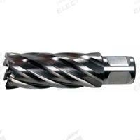 SLUGGER BY FEIN Annular Cutter: 23 mm Cutter Dia, 3 in Max Cutting Dp, Bright, High Speed Steel (MPN 63134229003). Key specifications — attr253884: No; attr253885: Bright; attr253886: High Speed Steel; attr253887: Weldon Flat; attr253888: Metric; attr277149: SLUGGER BY FEIN.