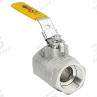 APPROVED VENDOR Manual Two-Way Ball Valve: 1 1/2 in, 316 Stainless Steel, Straight Valve Body, PTFE (MPN 06Q221N06112). Key specifications — Brand: APPROVED VENDOR; Handle: Locking Lever.