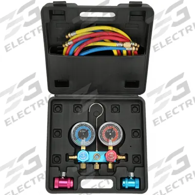 SUPERCOOL Mechanical Manifold Gauge Set: Manifold Gauge Set, Automotive A/C - A/C Manifold Gauges